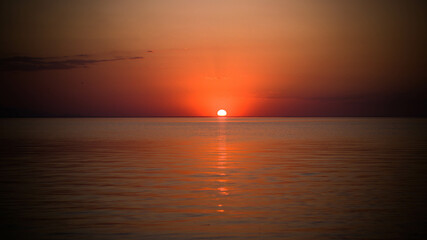 Obraz premium Sunset on the lake