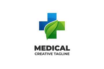 Medical Pharmaceutical Nature Herbal Business Logo