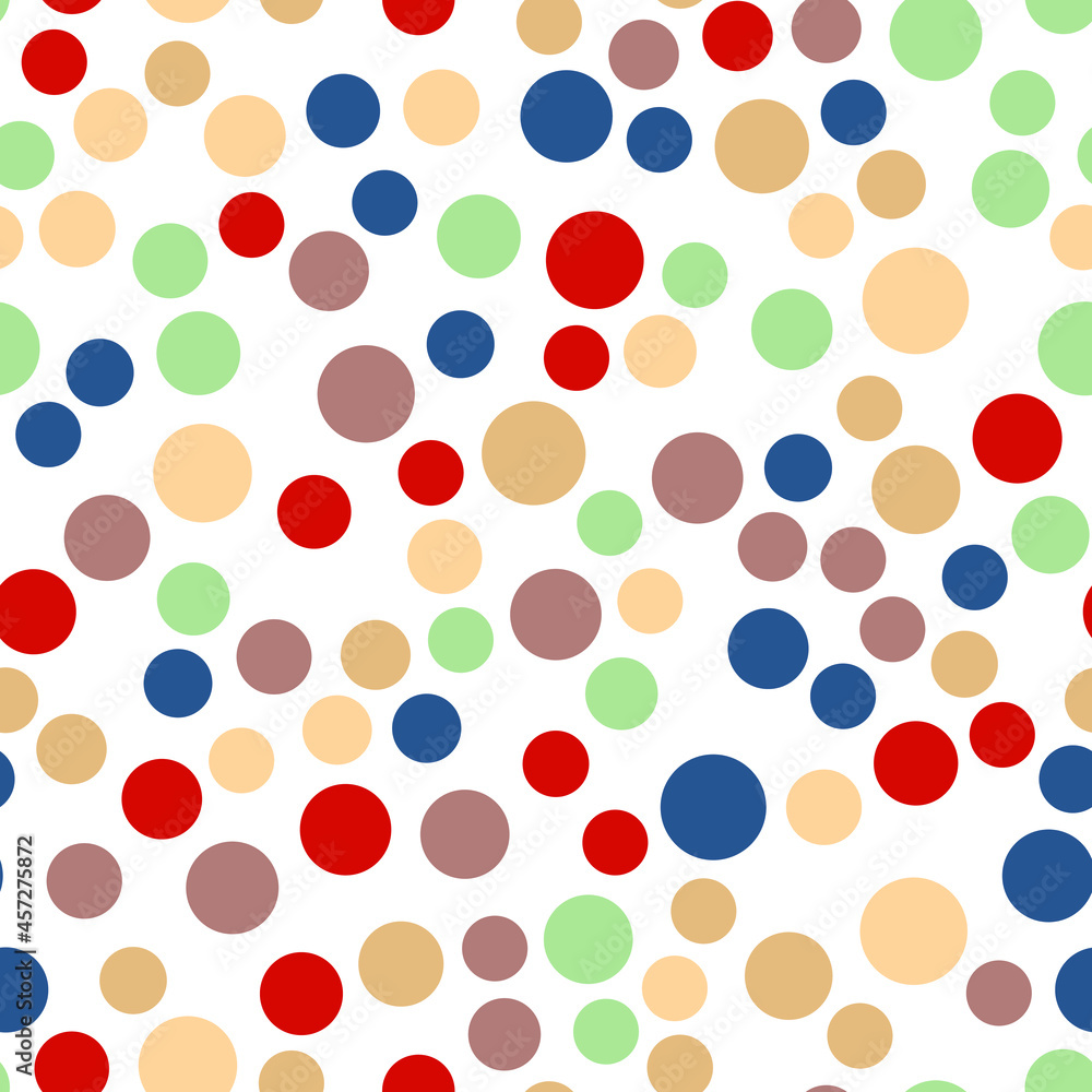 Poster simply seamless geometric pattern with circles. abstract background texture.