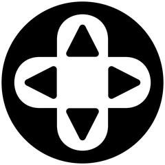 controller icon on white background