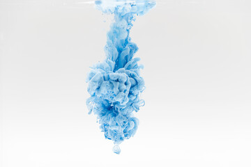 smoke on blue background