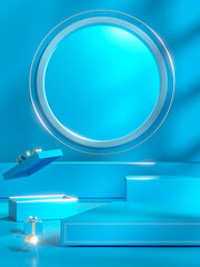 Still life creative map of 3D simulation scene