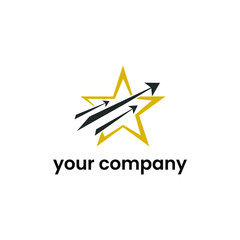 logo for star and arrow vector