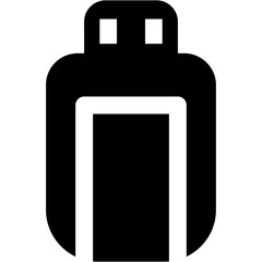 Flashdisk icon on white background