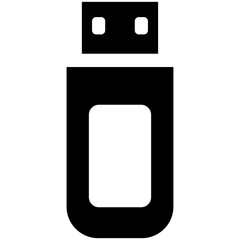 Flashdisk icon on white background