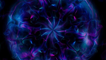 Spherical Neon Smoke Energy Effect