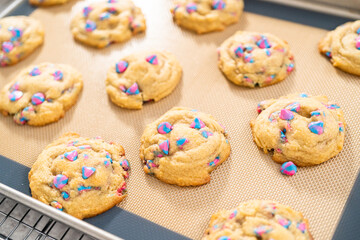 Unicorn chocolate chip cookie