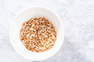 Toasted coconut