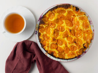 Almond pie with plums. Step-by-step recipe. We bake a pie, a ready-made pie for tea.