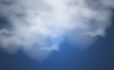 Vector illustration of clouds on a transparent background.Realistic rain clouds.