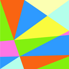 triangle lines background with rainbow