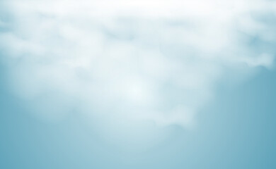 Vector illustration of clouds on a transparent background.Realistic rain clouds.