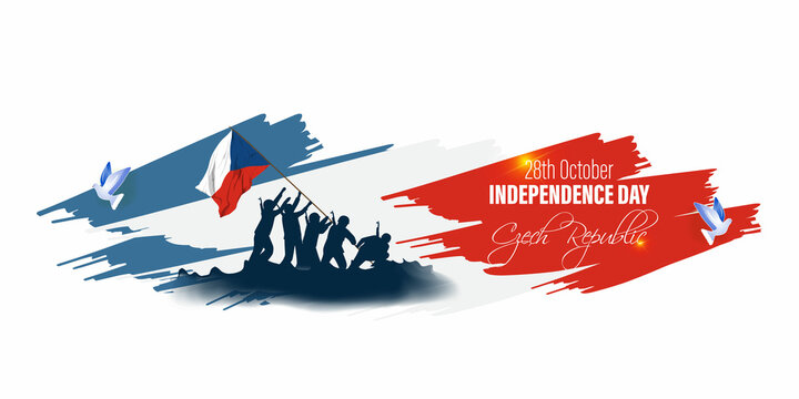 vector illustration for Czeck republic independence day-27 October