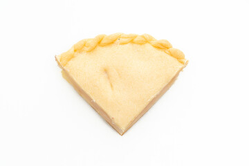 Toddy palm pies on white background