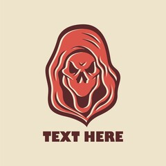 Skull logo wearing a hood