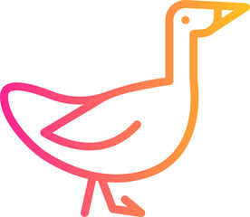 Fototapeta premium goose icon