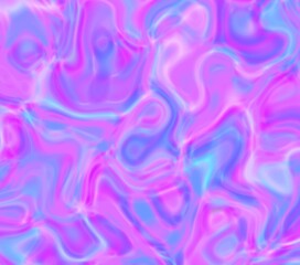 Obraz premium Abstract background pastel pink and blue. Waves, effect foil. Colorful wrap
