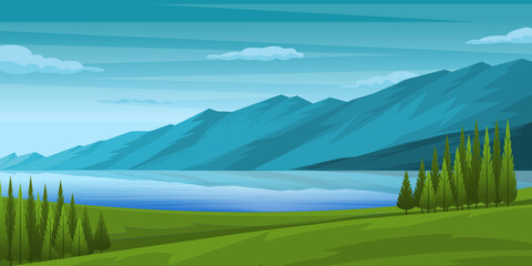 Obraz na płótnie Canvas Mountains Background