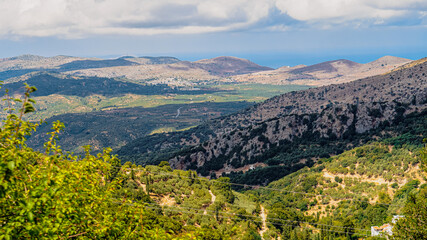 The mountain ranges of Crete in autumn
