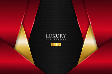 Luxury Background Diagonal Overlapped Layer Maroon with Elegant Golden