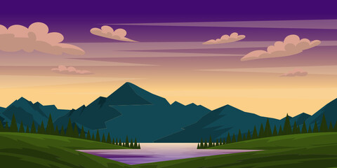 Mountains Background 

