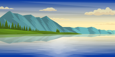 Obraz na płótnie Canvas Mountains Background