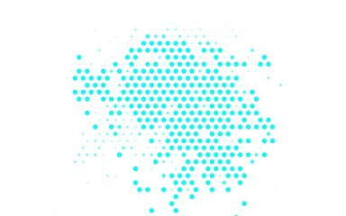 Light BLUE vector Beautiful colored illustration with blurred circles in nature style.