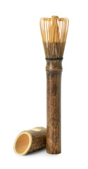 Bamboo chasen on white background