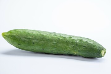 Cucumbers white background food isolated. organic.