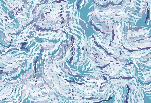 Light Pink, Blue vector texture with curved lines.