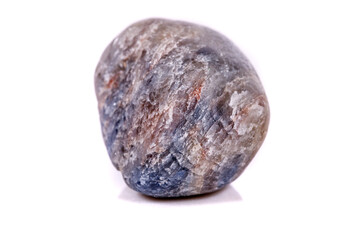 Fototapeta premium Macro mineral stone sapphire on white background