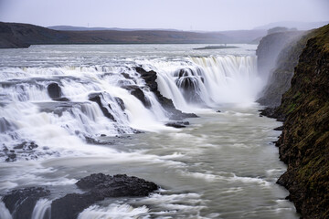 Gullfoss waterfall in Iceland