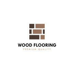 Parquet vinyl hardwood granite tile logo vector illustration