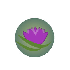 Lotus flower icon or logo