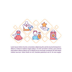 Shopping addiction concept line icons with text. PPT page vector template with copy space. Brochure, magazine, newsletter design element. Excessive purchasing linear illustrations on white