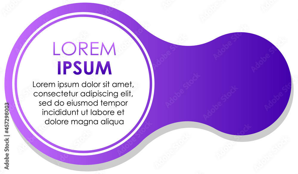 Wall mural circle purple gradient abstract banner template