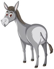 Donkey animal cartoon character