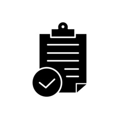 Approve icon vector. Accepted Document illustration sign. Guarantee symbol.