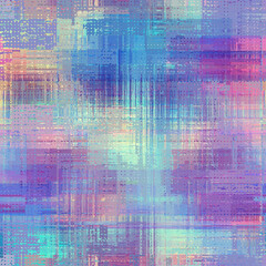 Vector image with imitation of grunge datamoshing texture.
