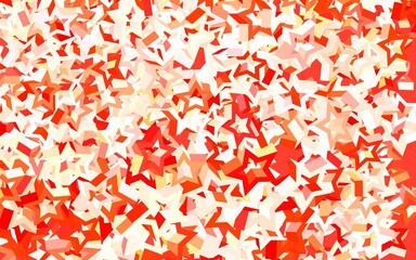 Light Red, Yellow vector template with sky stars.