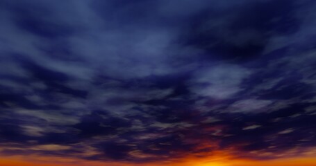 Fototapeta na wymiar Dramatic sky with beautiful gradient 3d render