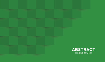 Abstract geometric green background.