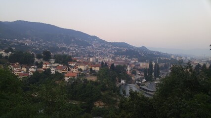 Fototapeta na wymiar Views from Sarajevo
