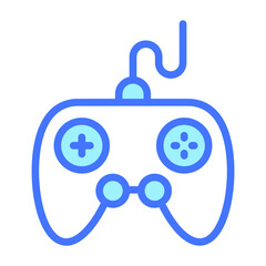 Controller blue line icon, Black Friday glyph style store or market shopping commerce, shop sale icon design.