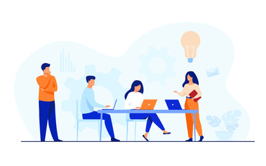 Team work illustration