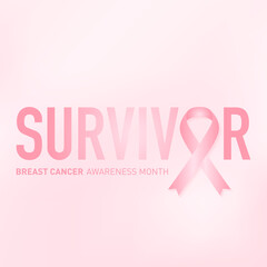 world breast cancer awareness month in october concept design vector illustration