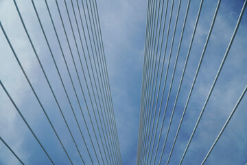 Cables Diagonales Puente Colgante