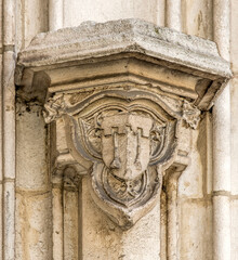Porte des Jacobins à Bourg-en-Bresse, Ain, France (détail)