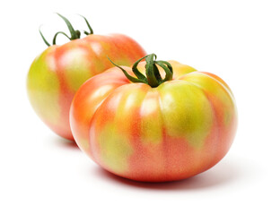 fresh tomato isolated on white background