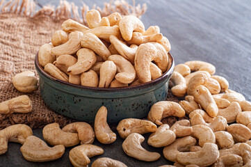 Roasted, delicious and shellless cashews.